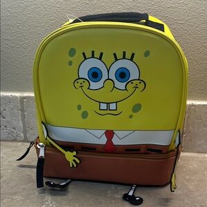 Nickelodeon SpongeBob Zip Lunchbox Bag NWOT